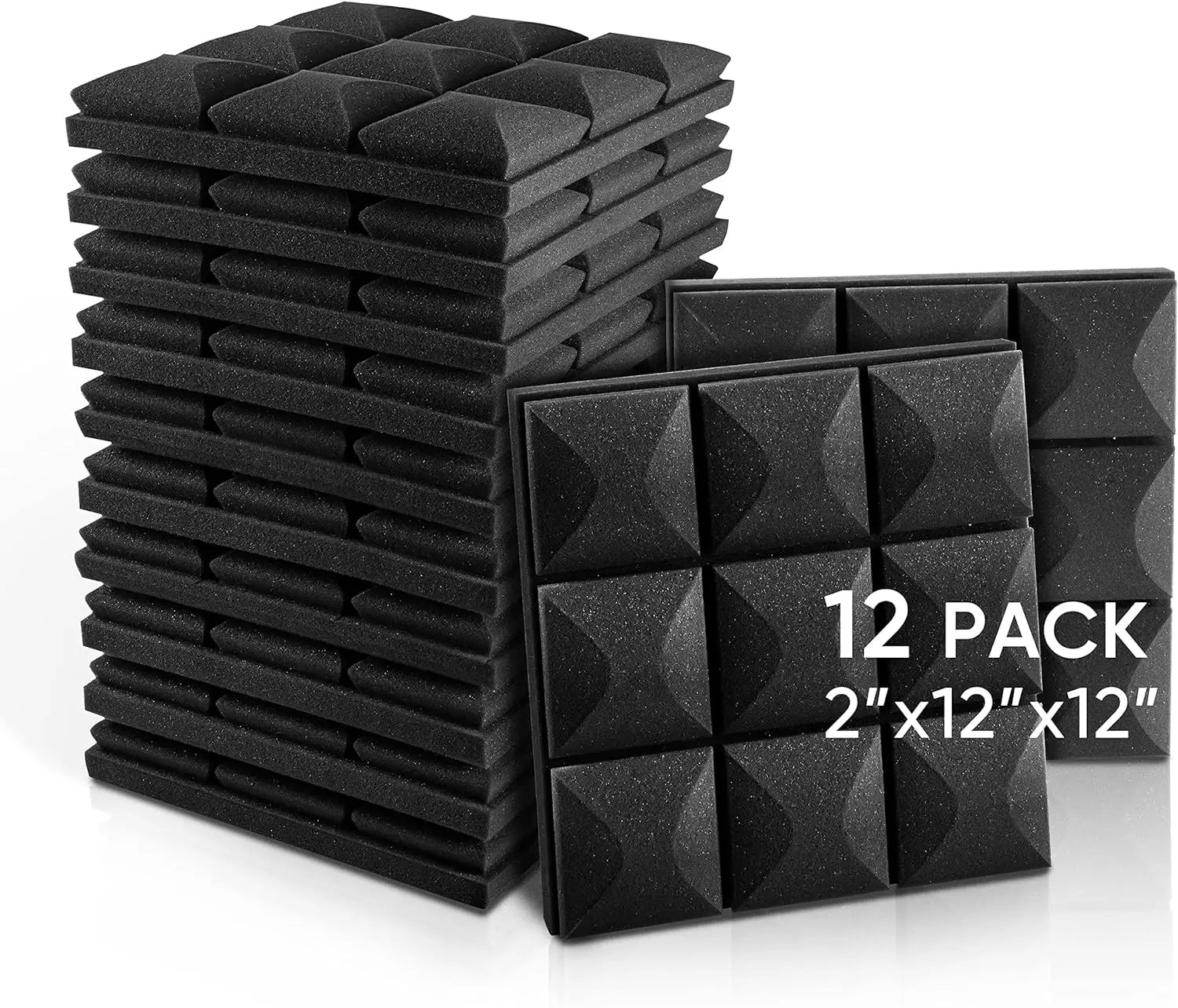 Wholesale Price Polyurethane Fireproof 12x12x2 Sound-absorbing Acoustic Panels with NRC 0.9-0.95 for Home Office & Hotel