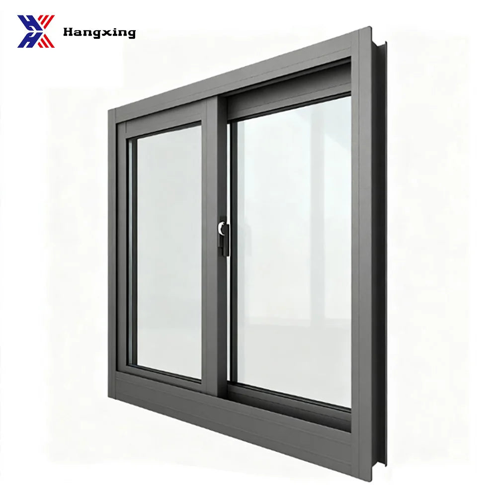 Modern Design Aluminum Sliding Window Manufacturers Sound Proof Low-E  Glass Double Glazed Aluminum Double Glass Sliding Window