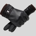 Daily Life Men Driving PU Leather Motorbike Riding Gloves