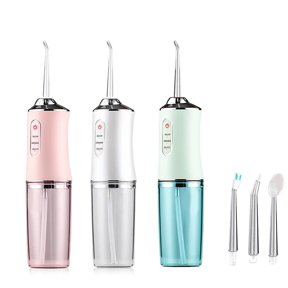 Custom logo Home Use Cordless Dental Care Device Portable Teeth Flossers Oral Irrigator Rechargeable IPX7
