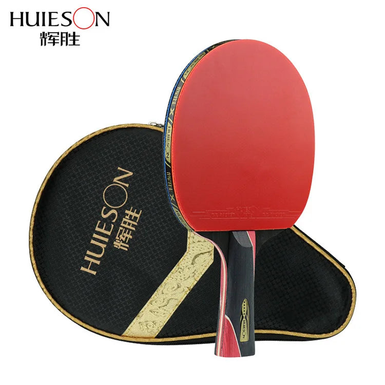 HUIESON HS-WX Pure Wood Premade with Ittf Approved Rubber Table Tennis Racket