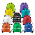 Custom Drawstring Bag  Bag Custom logo Backpack with logo Bulk-Eco-Friendly Polyester for Gift DIY Party Gym Trip