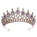 Wholesale Fashion Crystal Rhinestone Luxury Bridal Hair Pieces Crown for Girls