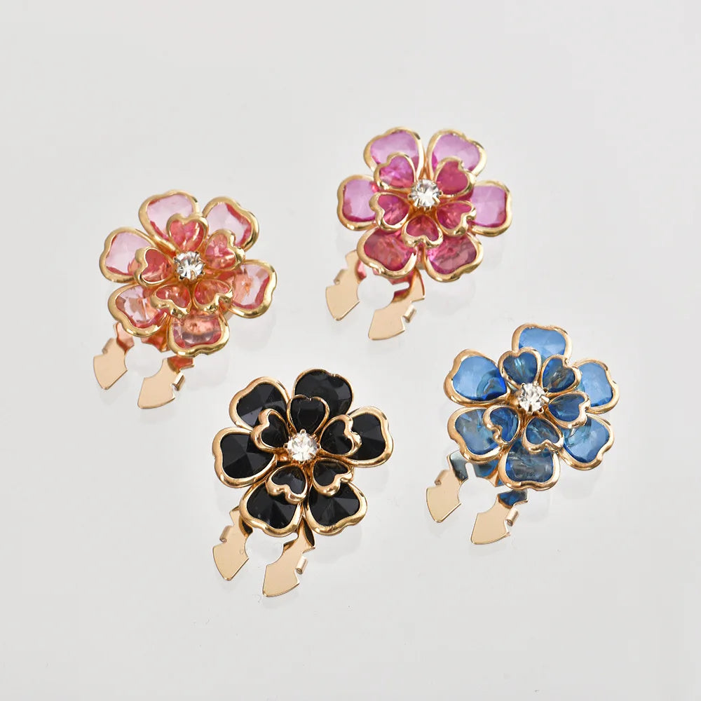 JFRB136 Custom Flower Button Cover Elegant  Cufflinks Fashion Jewelry Button Covers For Women Shirts