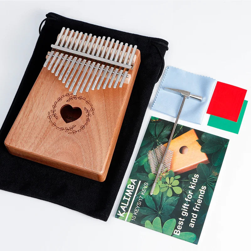 17 Note Mahogany Wood Thumb Finger Kalimba