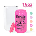 Custom Logo 16oz Sublimation Glass Can Shimmer Sparkling Glitter Borosilicate Reusable Tumbler with Plastic Lids