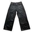 DENIMGUYS Mens Waxed Denim Trouser Custom Multiple Pockets Coated Waxing Baggy Stacked Jeans Men