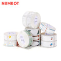Direct Thermal Label Roll Paper Waterproof Adhesive Customized Preprinted Colorful  Pure White or Transparent Label Sticker