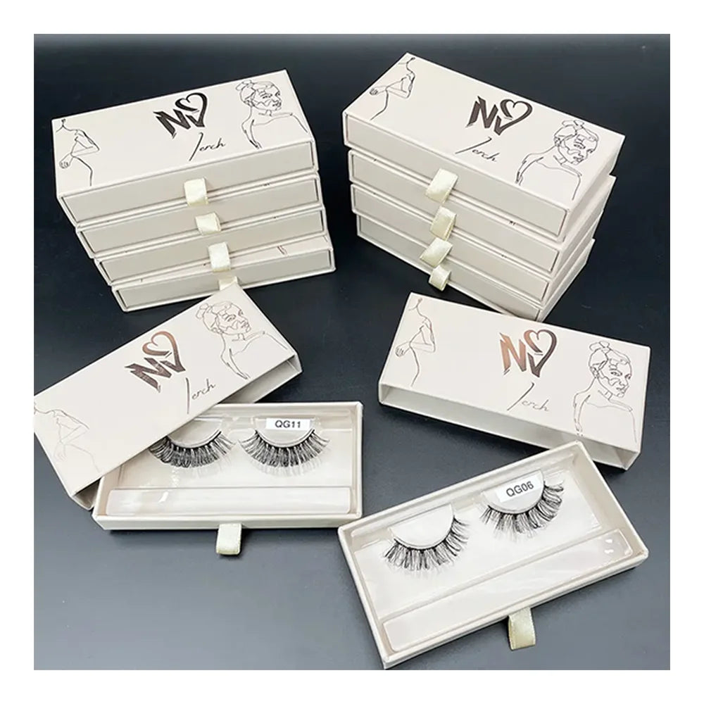 New Private Label Circle Eyelash Boxes Mini Handbag Suitcase Lashes Packaging Box with logo