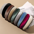 Wholesale New Bright Velvet Hairband Korean Autumn Winter Wide Hairband Simple Temperament  Headband Hair Accessories Women