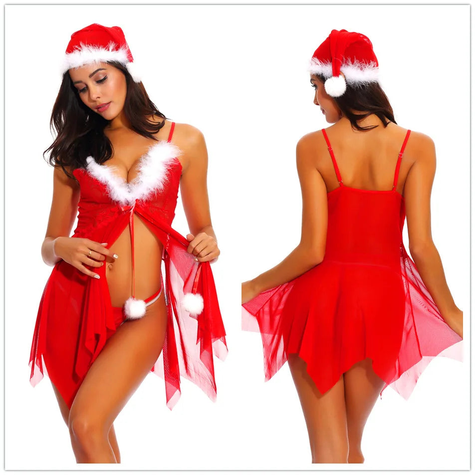 Wholesale Factory Price Sexy Lingerie Transparent Lingerie Manufacturer Comfortable Lace Sexy Christmas Lingerie in Stock