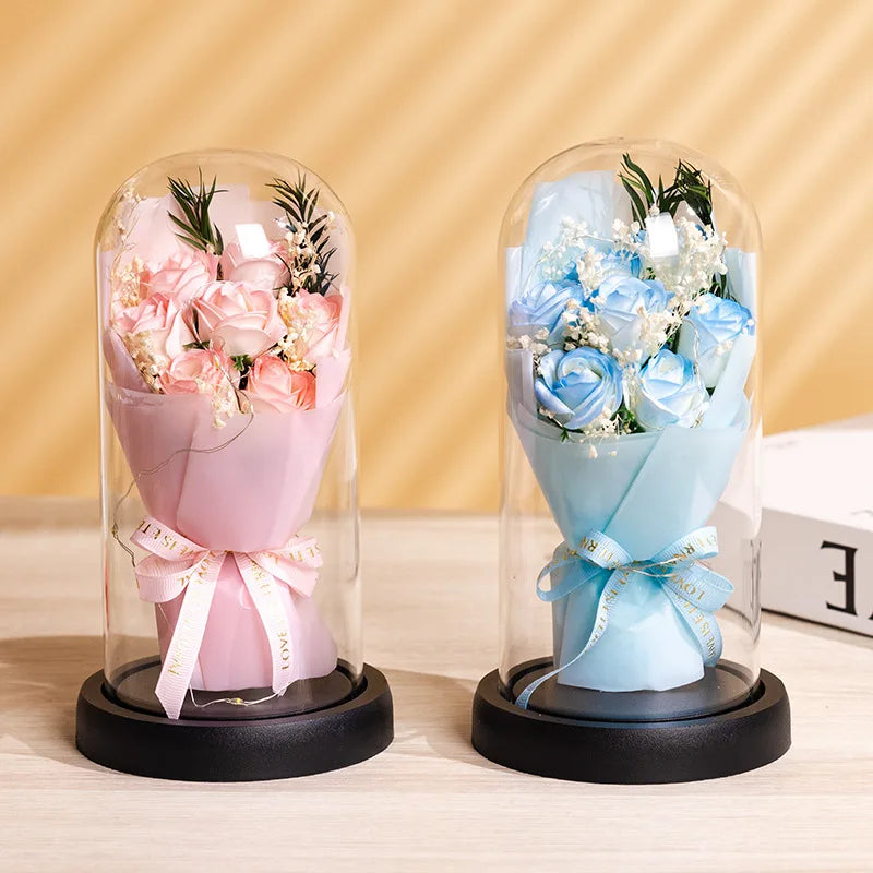 2025 Eternal Rose Flower Natural Dried Flower for Valentine's Day Mother's Day Thanksgiving Back to School Father's Day Gifts