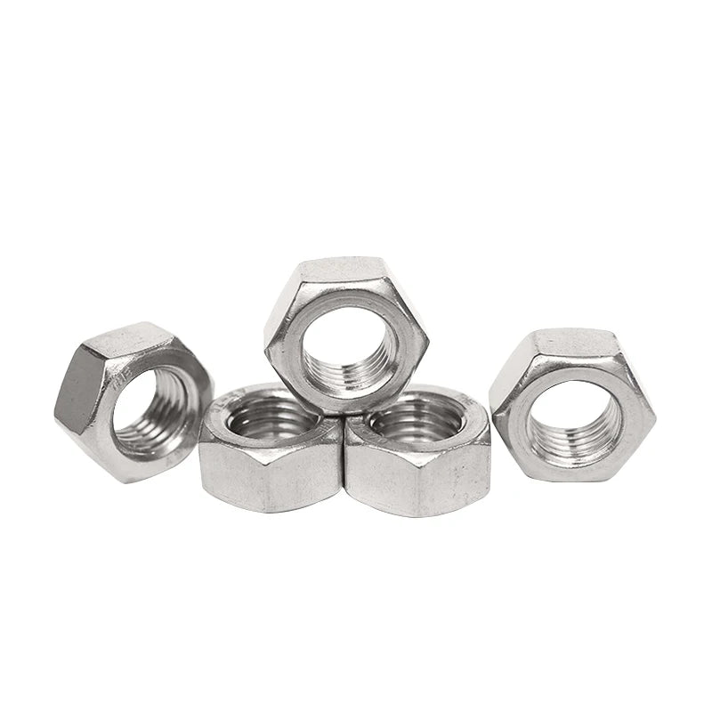 DIN 934 Stainless Steel Hex Coupling Nuts 304/316 A2-70 A4-70 Hex Nut with Metric and Inch Hexagon Nut