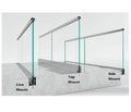 Mill Aluminum U Channel Deck Stair  European  Glass Railing for square Frameless Railing Aluminum Prices Railings