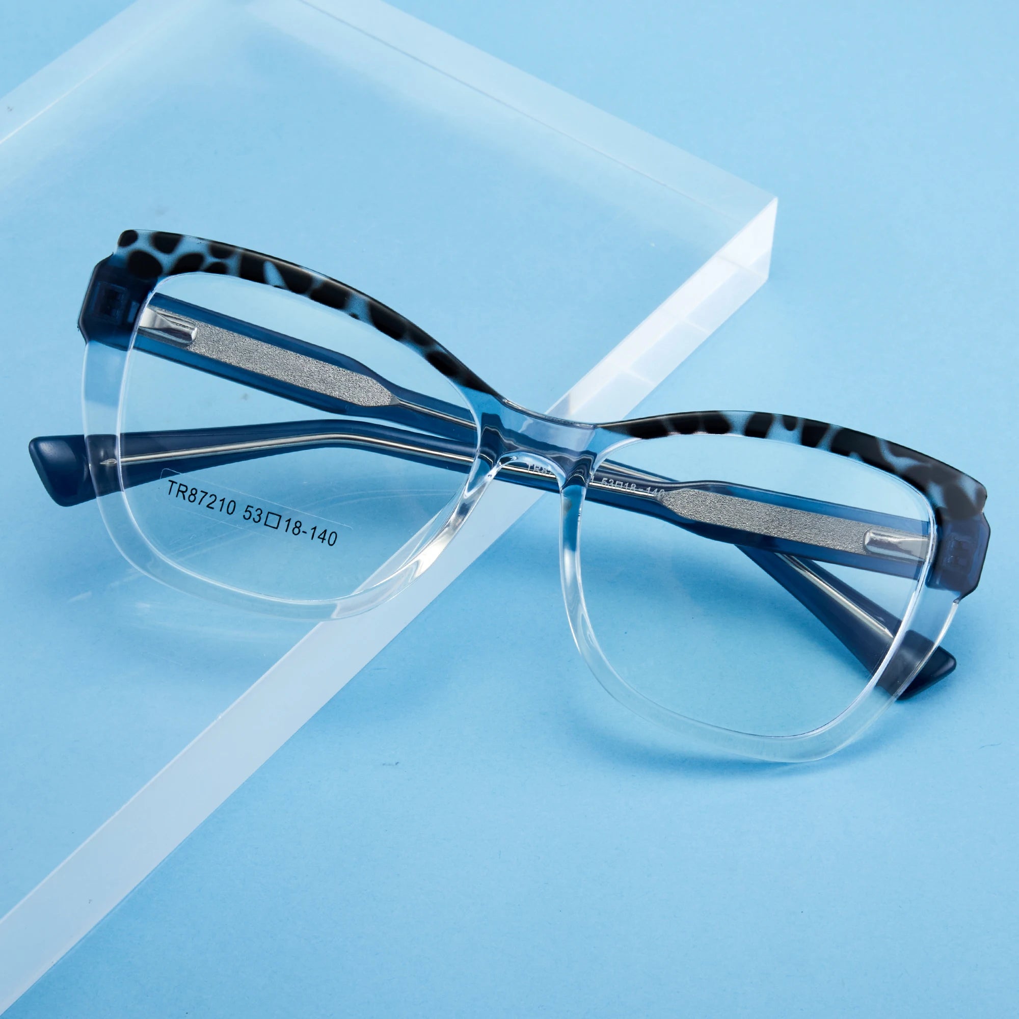 Trendy Women Eyeglasses Frame Acetate  Blue Ray Blocking Optical Glasses Custom Logo Eyewear Optical Frame