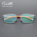 High End Screwless Spectacles Frames for Men Eyewear Orange Eyeglasses Optics Eye Glasses Design Lentes Moda Mix Optical Full