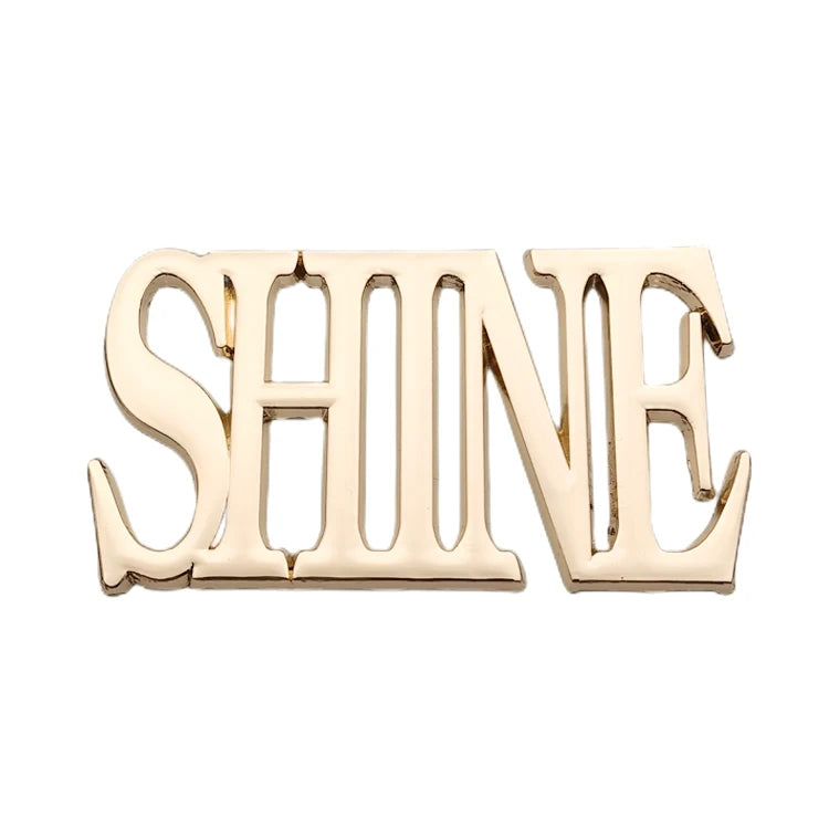 Unique Design Engraved Brand Metal logo Label Tags Custom Bag Metal Letter Plates for Handbags