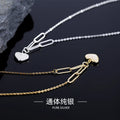 Wholesale Custom Women Jewelry 925 Sterling Silver Chain Shell Heart Pendant Necklace
