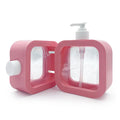 300ml 500ml Square White Shaped Liquid Soap Bottles Plastic Cosmetic Container Body Lotion Bottle with Pump