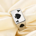 Fashion Accessories Poker Jewelry Stainless Steel Ace of Spades Ring