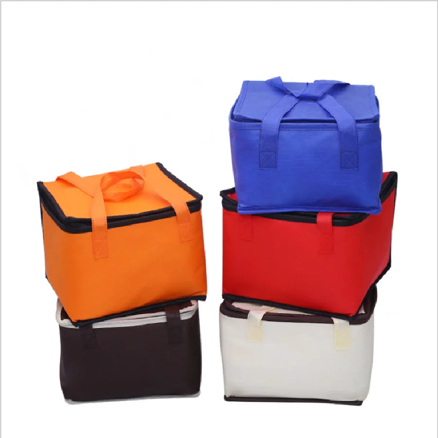 Custom Luxury Reusable Soft Fabric Thermal Cooler Bags Portable Non-Woven TPU Waterproof Large Capacity Picnic Insulated Food