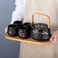 Dropshipping Light Luxury Afternoon Teapot  Simple British Cup Set European Small Luxury Coffee Set Water Kettle Coffee Cup Set