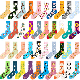 Custom Design Cute Funny Fun Birthday Gifts Animal Lovers Fox Pig and Sheep Sock for Women Girls Novelty Socks Women Cute Animal