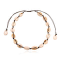 Fashion Multi Seashell Conch Cameo Shell Bracelet Necklace Set Long Rope Chain Beach Sea Shell Choker Necklace for Girls Gift