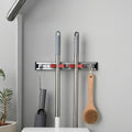 Heavy Duty Mop Broom Holder Wall Mounted Organizer Bathroom Garage Storage Tool Organizer Customizable Design OEM ODM