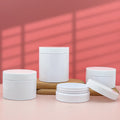Stock 100ml-1000ml 200ml White Black Transparent PET Cosmetic Jar PCR Leak Proof Screw Cap Silk Screen Printing YYJ Brand