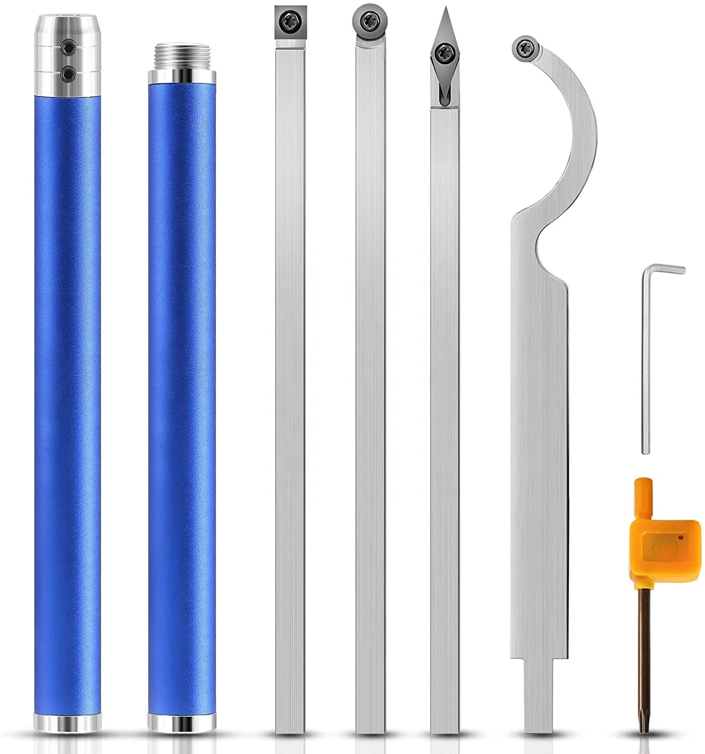 Carbide Lathe Turning Tools Detachable Alloy Handle Woodturning Tools