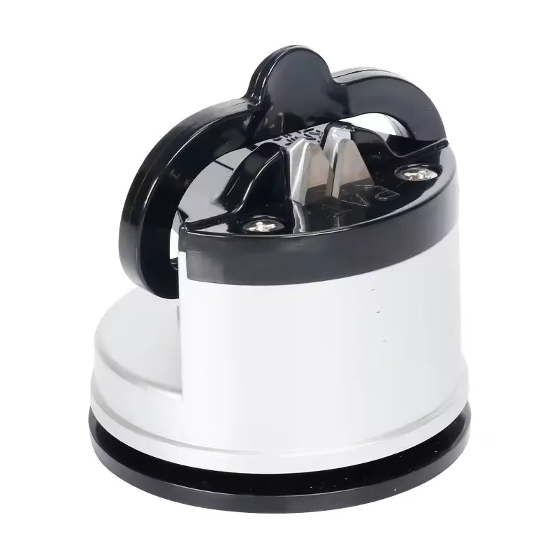 Silver and Rose Gold Kitchen Gadgets Knife Scissors Sharpening Tools Mini Knife Sharpener With Powerful Suction Pad
