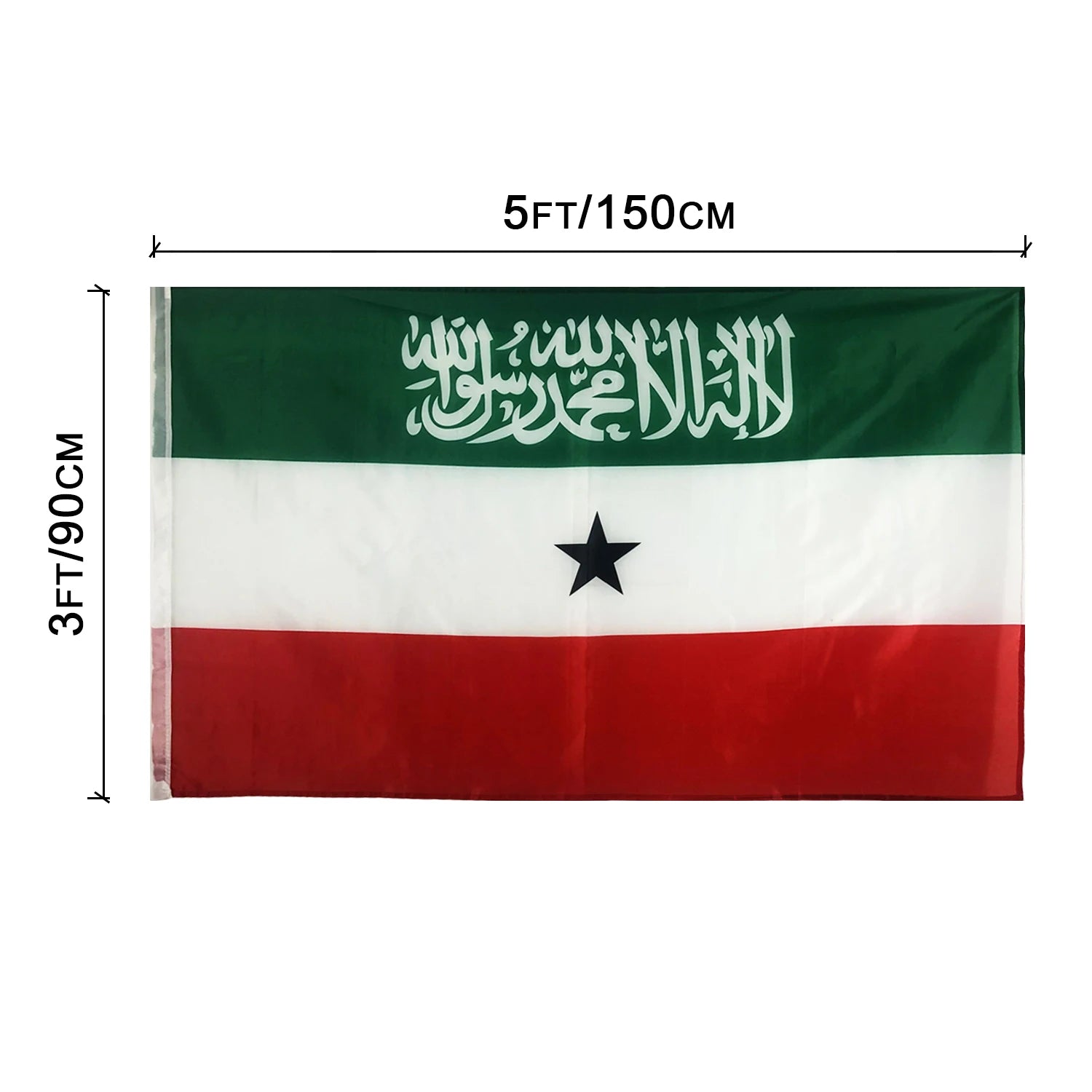 Hot Selling Factory Directly Selling 100D 100% Polyester 3x5 Ft High Quality Double Stitching With Two Grommets Somaliland Flag