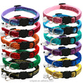 Cat Collar Pet Accessories Cat Face Collar Safety Buckle Glitter Velvet Bell Cat Collar
