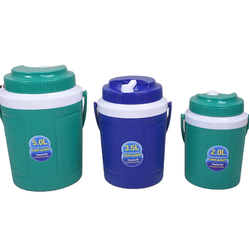 IRONDONKEY 2L 3.5L 4.5L 6L 10L Plastic Round Covered Portable Outdoor Sealed Lce Bucket With Cover