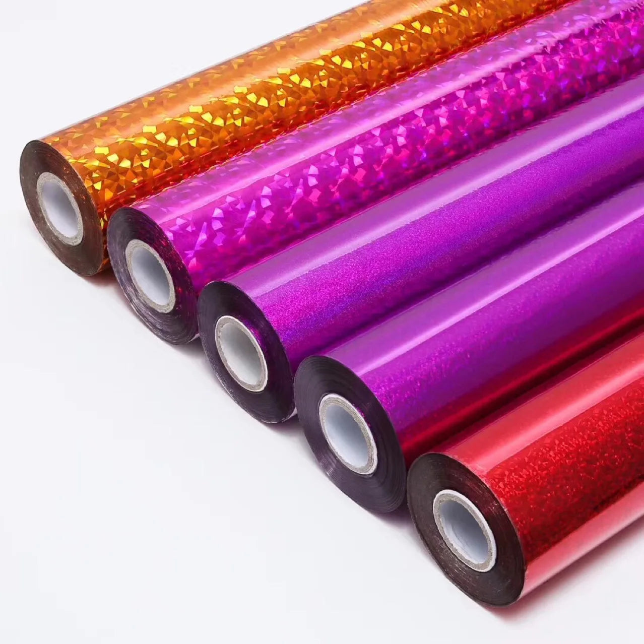 Holographic Laser Foil Green Reactive PET Paper Toner Craft Foil Rolls for Laser Engraving Direct by Lase Laminating
