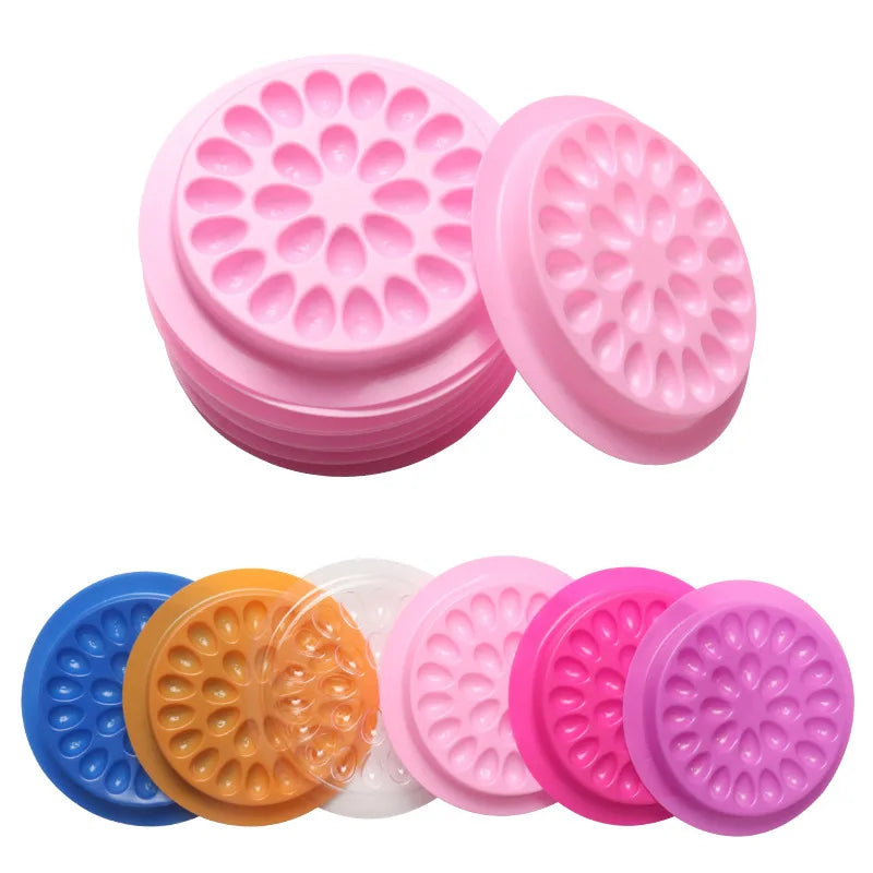 Wholesalers Light Weight Glue Holder Glue Tray Disposable Eyelash Glue Holder Pallet Plastic Eyelash Extension