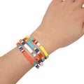 Go2boho Tila Bracelet Women Summer Bohemian Jewellery Miyuki Beads Rainbow Colorful Beaded Pulseral Bracelets Key Shape Pearl