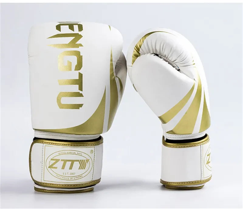 Professional Waterproof Washable PU Heavy Bag Mitts Punching MMA Training Boxing Gloves with Pull-On Closure for Men