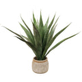 Factory Cheap 80CM 19 Leaves High Quality Faux Agave Sisal Plant Artificial Yucca Plant With Pot for Indoor Outdoor Decoration
