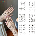 Non-toxic Safe Realistic Tiny Finger Tattoo Waterproof Sweatproof Organic Tato Water Transfer Semi Permanent Tattoo Sticker