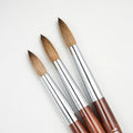 BW  Acrylic Red Nail Brush 100% Kolinsky Hair   Nail Brush  Different Sizes for Acrylic Powder #14 WC-89