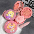 Customized Logo Waterproof Blusher Vegan Heart Shape Single Matte and Glitter Blush Private Label Makeup Palette