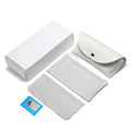 White Luxury Clear Leather Display Custom Logo Eyewear CASE Bag Brand Glasses Packing Sunglasses