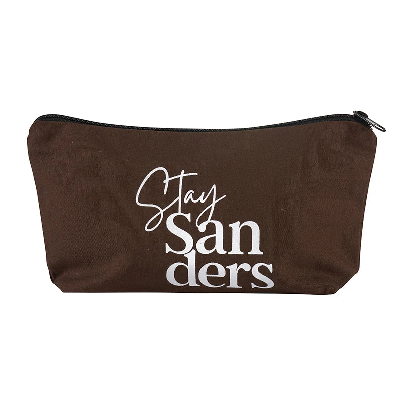 Custom Logo & Design Multi Colors Fashion Cotton Canvas Gift Ziplock Bags for Cosmetics Key Chain Needle