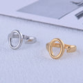 Beimai OEM Stainless Steel O Letter Non-fading Open Ring