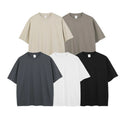 Custom Logo Printed 100% Cotton 230g Drop Shoulder Oversized Men's T-Shirts All Print Design Knitted 3D Puff Blank T-Shirt