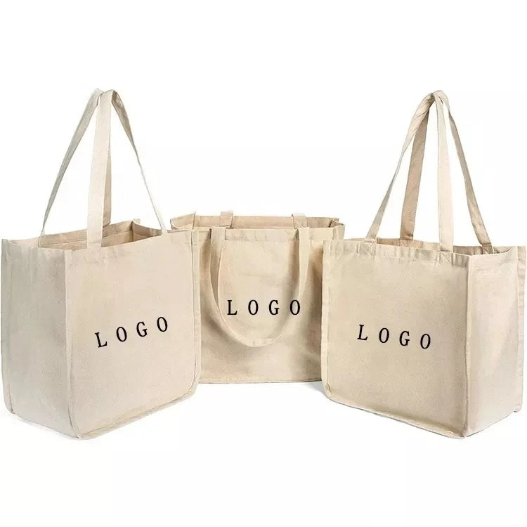 Hot Sale Cotton Shopping Tote Bag With Custom Logo Printed Recycled Shopping Bag