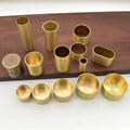Tapered Brass Furniture Legs & Foot Cover for Living Room Bedroom Dining-Traditional Design VT-03.150