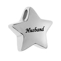 Smaller Star Urn Stainless Steel Cremation Necklace Ash Keepsake Holder Jewelry Pendant Memorial Dad Mom Brother grandma Grandpa